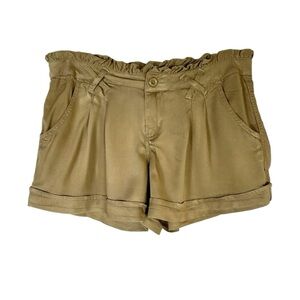BeBop Women’s Paperbag Waist Khaki Shorts